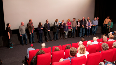 Filmteam von dem Film Von Bananenbäumen träumen auf dem Festival Nordische Filmtage Lübeck